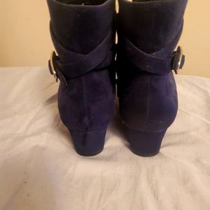 Navy ankle boots
